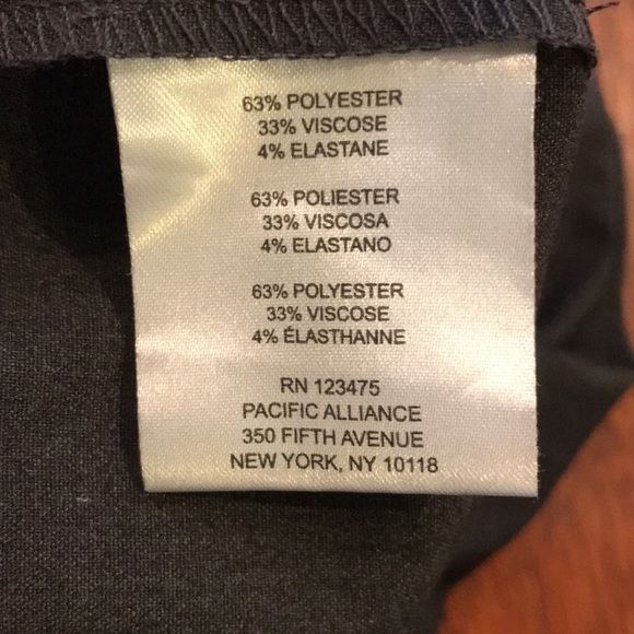 New ELLEN TRACY Charcoal Wide Leg Signature Trouser Size 4 - Picture 8 of 11